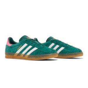 Adidas Women’s Gazelle Indoor Collegiate “Green Pink” NWT